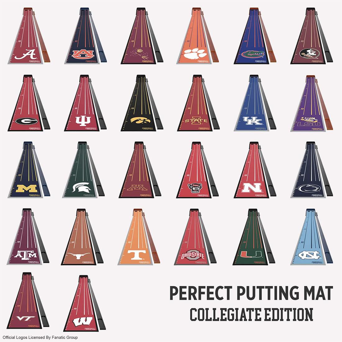 Perfect Putting Mat™ - Collegiate Edition - Perfect Practice